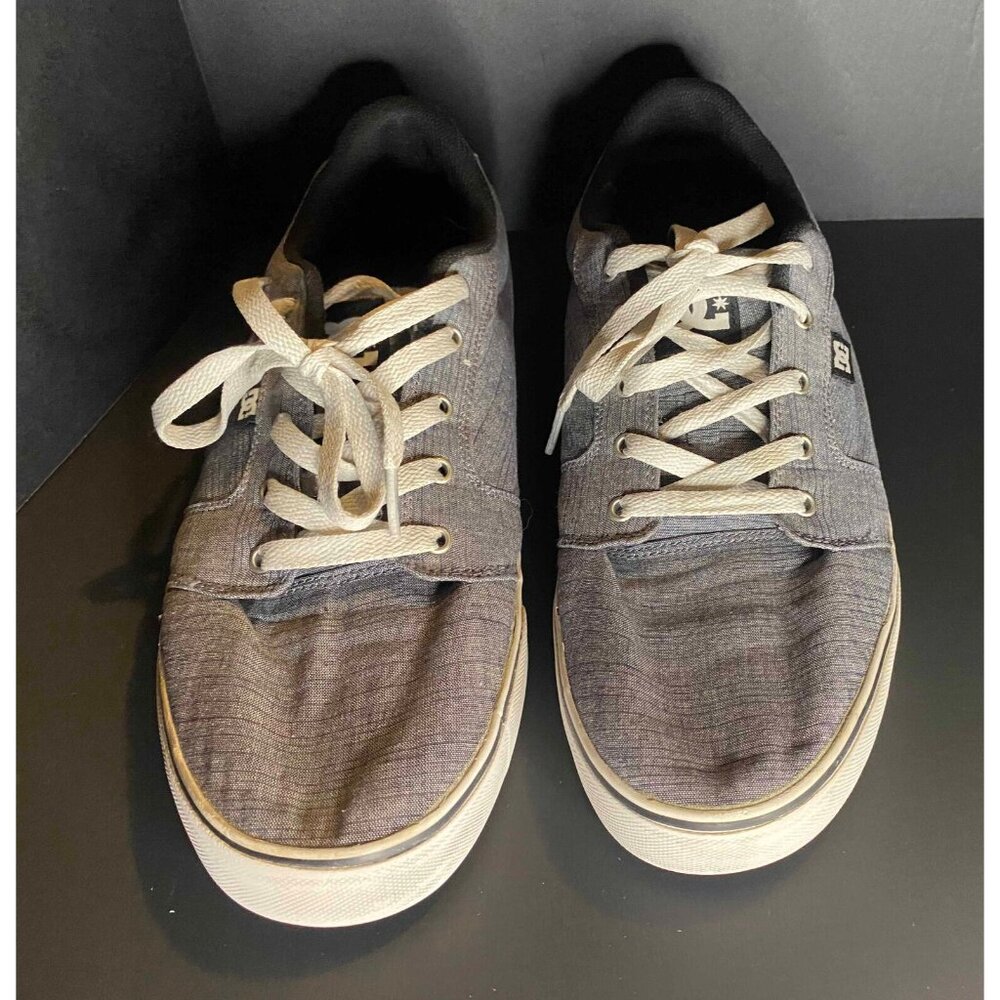 DC Anvil TX SE Gray Canvas Skate Shoes Mens 13 Skater Sneakers Y2K - Picture 2 of 8